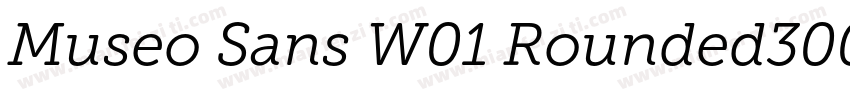 Museo Sans W01 Rounded300 Regular字体转换